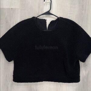 lululemon athletica Textured Black Crop Top